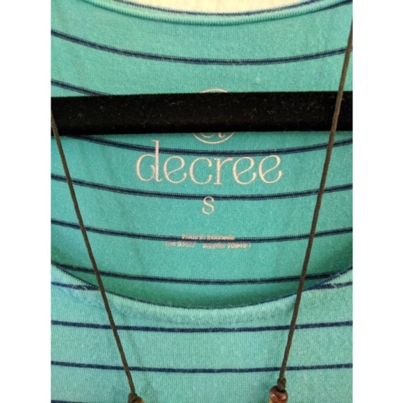 raglan sleeve striped t-shirt dress size small - Picture 5 of 5